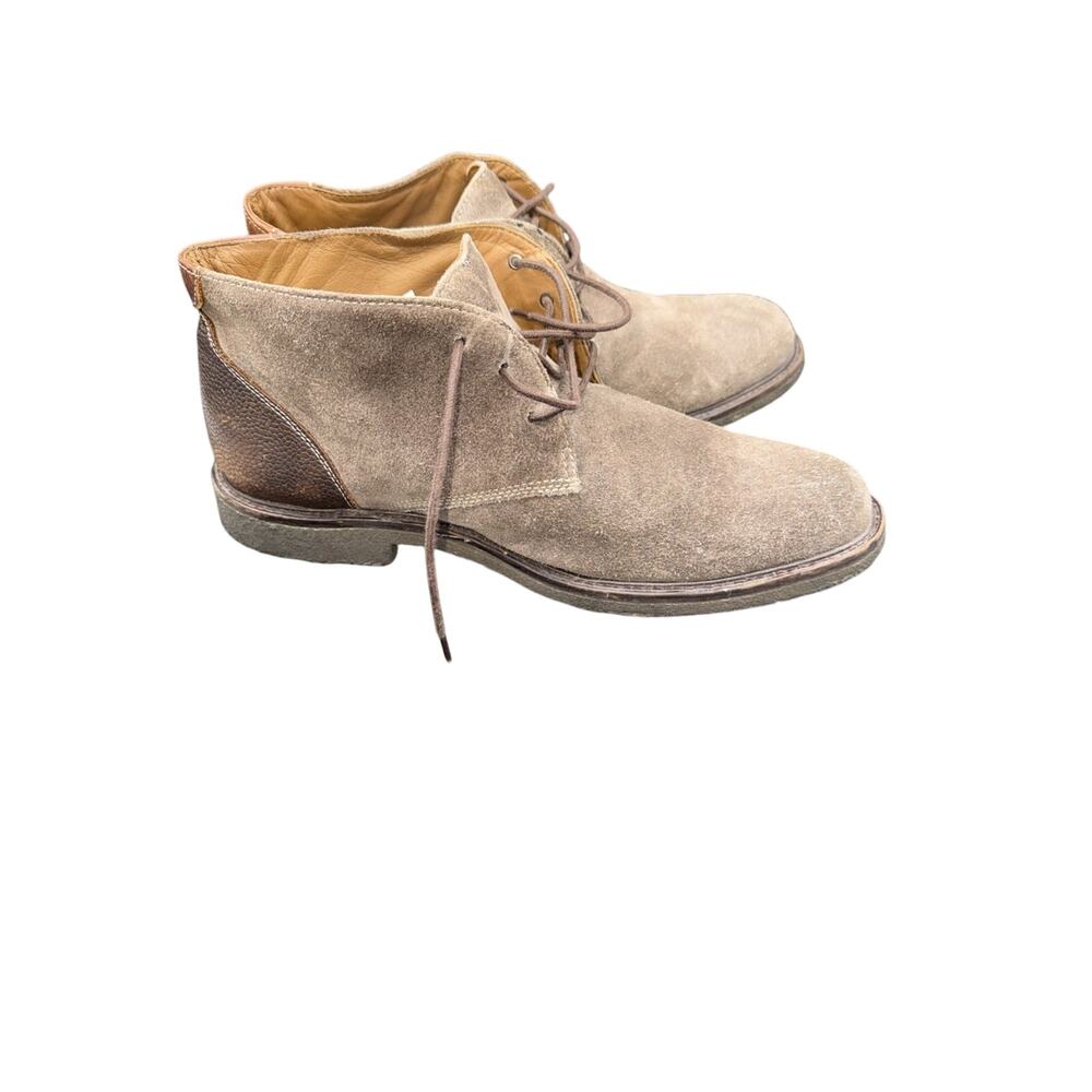 Johnston & Murphy Men's Copeland Chukka Boots Leather Sheepskin Crepe Sole 10M